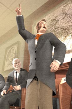 Cinco semanas en globo: Doctor Fergusson exclamando ¡Excélsior!