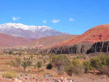 Formaciones geológicas, Cordillera del Atlas, Marruecos