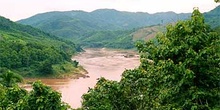 Vistas del río Mekong a su paso por el norte de Laos, Laos