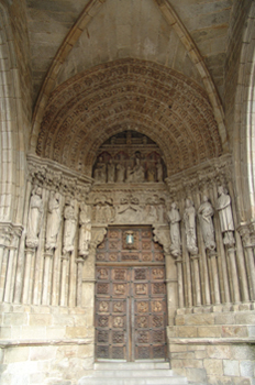 Portada Gótica de la Catedral de Tuy, Pontevedra, Galicia