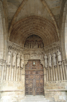 Portada Gótica de la Catedral de Tuy, Pontevedra, Galicia