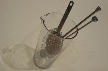 Vaso mezclador con utensilios