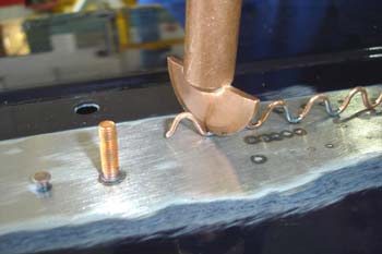 Operación de soldadura con espiral