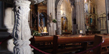 Interior de la Basílica de Santa María, Pontevedra, Galicia