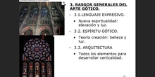 3. Rasgos generales del arte Gótico