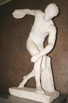 Discóbolo (interior del British Museum), de Mirón