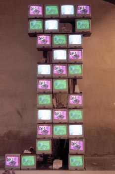 Obra Kingdom of Sicily with little Italy de Nam June Paik - Malp