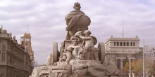 Detalle de la fuente de la Cibeles, Madrid