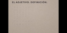 6º lengua el adjetivo