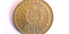 Moneda de diez pesos, Cruz, Uruguay