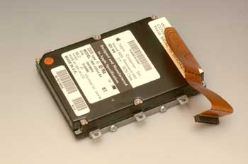 Disco duro de un ordenador portátil