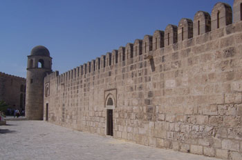 Muro exterior, Gran Mezquita, Sousse, Túnez