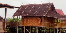 Cabaña lacustre, Myanmar