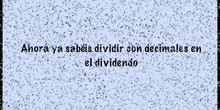 Decimales en el dividendo