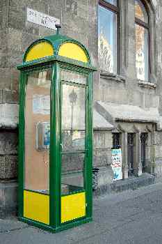 Cabina telefónica, Budapest, Hungría