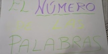 El número de las palabras