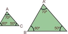 Segundo criterio de semejanza de triángulos