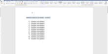 Manejo Básico de Word - Fuente