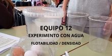 Experimento Flotabilidad del agua