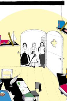 Primera salida. Biblioteca de Don Quijote