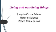 Living and non-living things