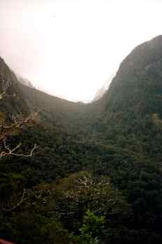 Valle en mount Aspiring National Park, Nueva Zelanda