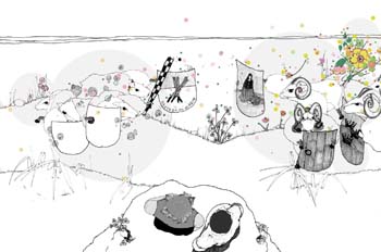 Cap. XVIII. Don Quijote ve dos ejércitos en dos rebaños de carne