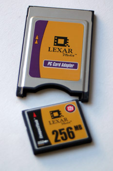 Adaptador PCMCIA de compactflash