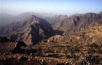 Paisaje desde Shahara, Yemen