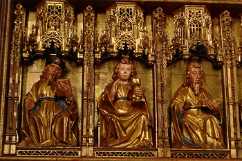 Detalle del Retablo Mayor Colegiata de Bolea, Huesca