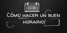 ¿Cómo hacer un buen horario? Presentación para secundaria