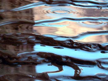Cristalización del agua, Puente del Inca, Mendoza, Argentina