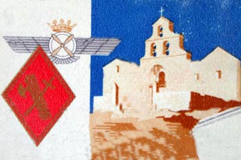 Sello conmemorativo con la imagen del Santuario de Santa María d