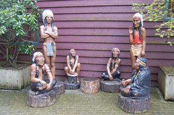 Indios, Puente suspendido Capilano, Vancouver