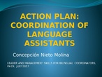 coordination of language assistants at 