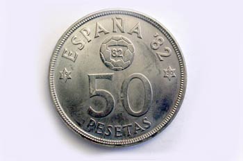 Pesetas, Mundial , Cruz