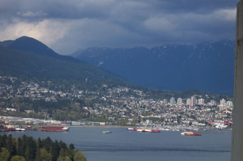 Vista del norte de Vancouver