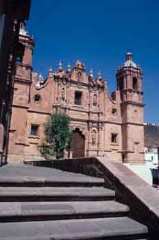 Fachada de la Iglesia de Santo Domingo, Zacatecas, México
