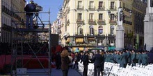Tributo a las fuerzas de seguridad en la Puerta del Sol, Madrid