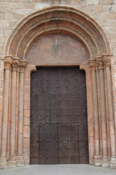 Puerta de la Catedral de Mondoñedo, Lugo, Galicia