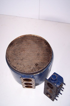 Radiador con panel de nido de abeja