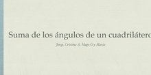 PRIMARIA- 6º- SUMA ÁNGULOS DE UN CUADRILÁTERO- MATEMÁTICAS- JORGE, MARÍA, CRISTINA Y HUGO- FORMACIÓN 