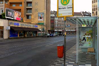 Calles del centro comercial de Dusseldorf, Alemania