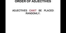 Order of adjectives