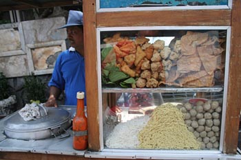 Puesto de comida, Java, Indonesia