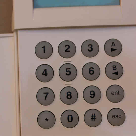 Teclado de control de central antiintrusión