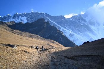 Chukhung Ri con vista al Nuptse