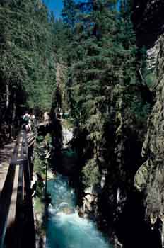 Corriente de agua en las Montañas Rocosas