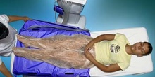 Presoterapia: colocación de tubos en alforjas