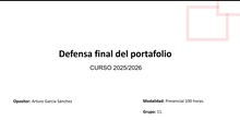 Defensa del portafolios